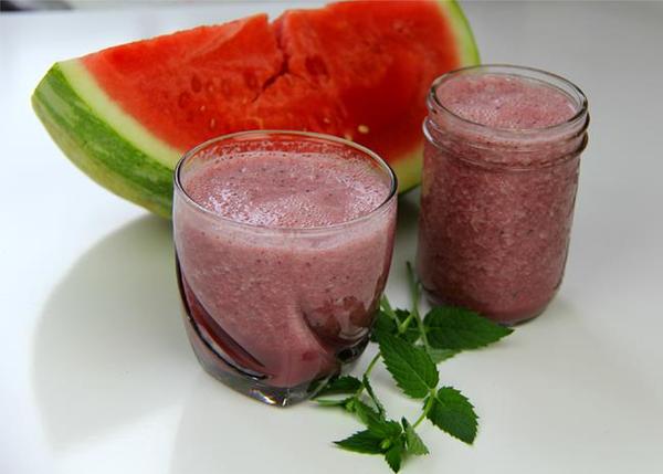 Frozen Watermelon-Berry Smoothie